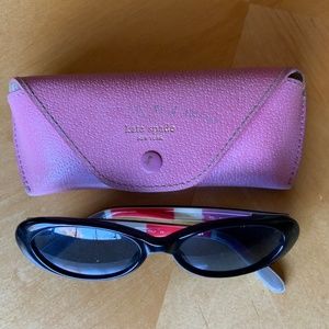 Kate Spade sun glasses with original pink leather case
